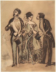 Two Gentlemen and a Lady MET DP806704