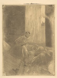 Two Dancers in a Rehearsal Room MET DP815805