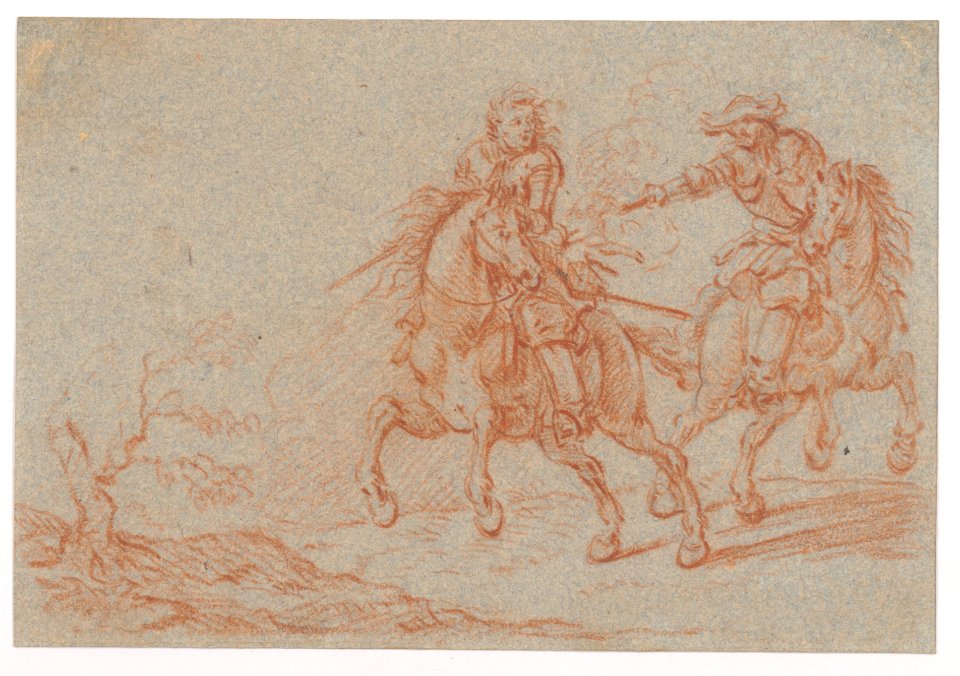 Two Fighting Horsemen MET DP145138