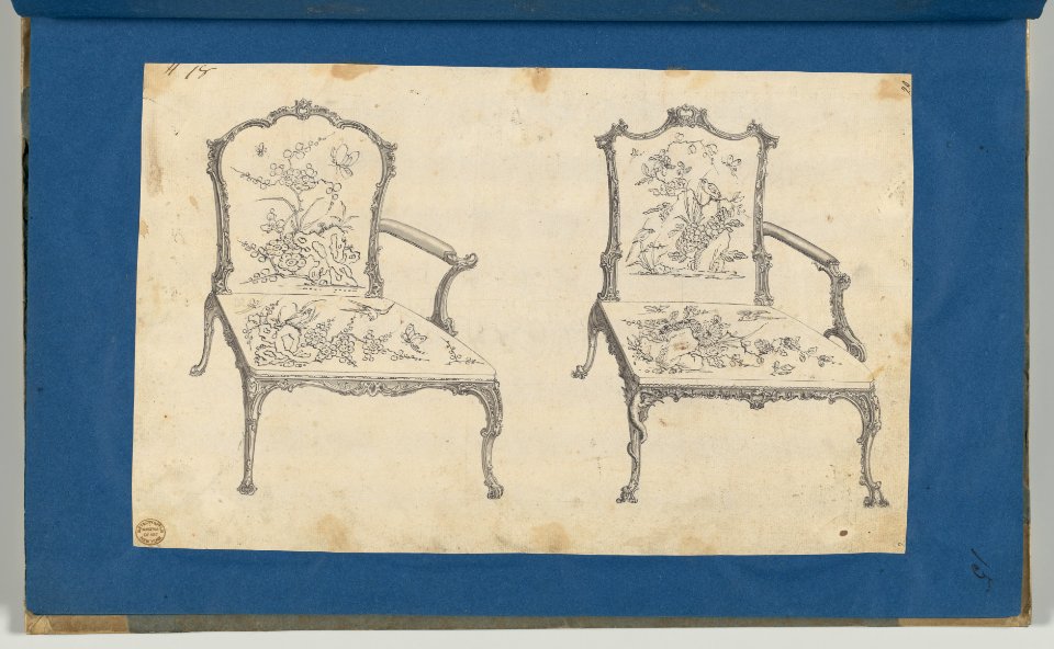 Two French Chairs, in Chippendale Drawings, Vol. I MET DP-14278-015