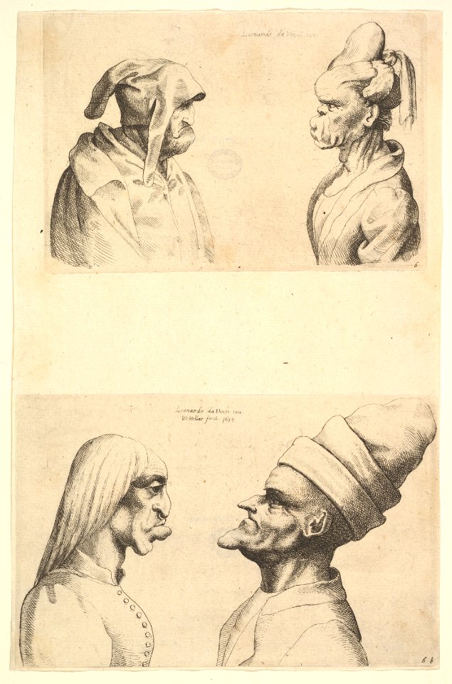 Two deformed heads facing each other MET DP823750