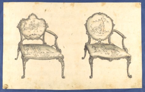 Two French Chairs, in Chippendale Drawings, Vol. I MET DP104139