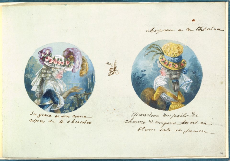 Two Costume Designs or Portrait Types MET DP825820