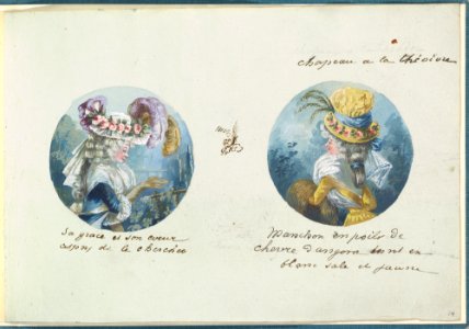 Two Costume Designs or Portrait Types MET DP825820