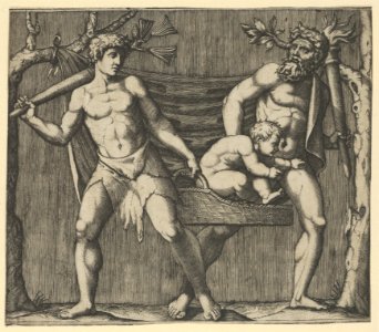 Two Fauns Carrying a Child MET DP854384