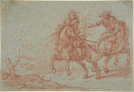 Two Fighting Horsemen MET DP803361