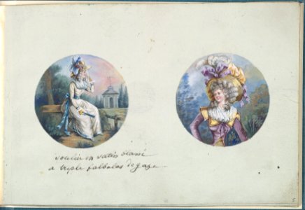 Two Costume Designs or Portrait Types MET DP825811