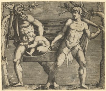 Two Fauns Carrying a Child MET DP854385
