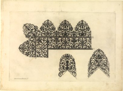Vari disegni di merletti (page 1r) MET DP239156