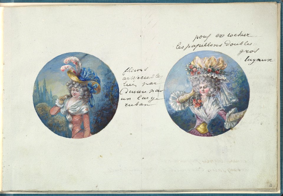 Two Costume Designs or Portrait Types MET DP825808