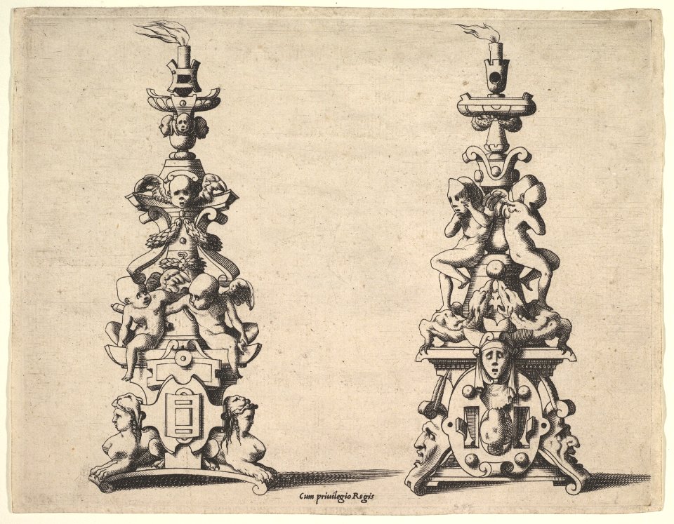Two candlestick designs MET DP829216