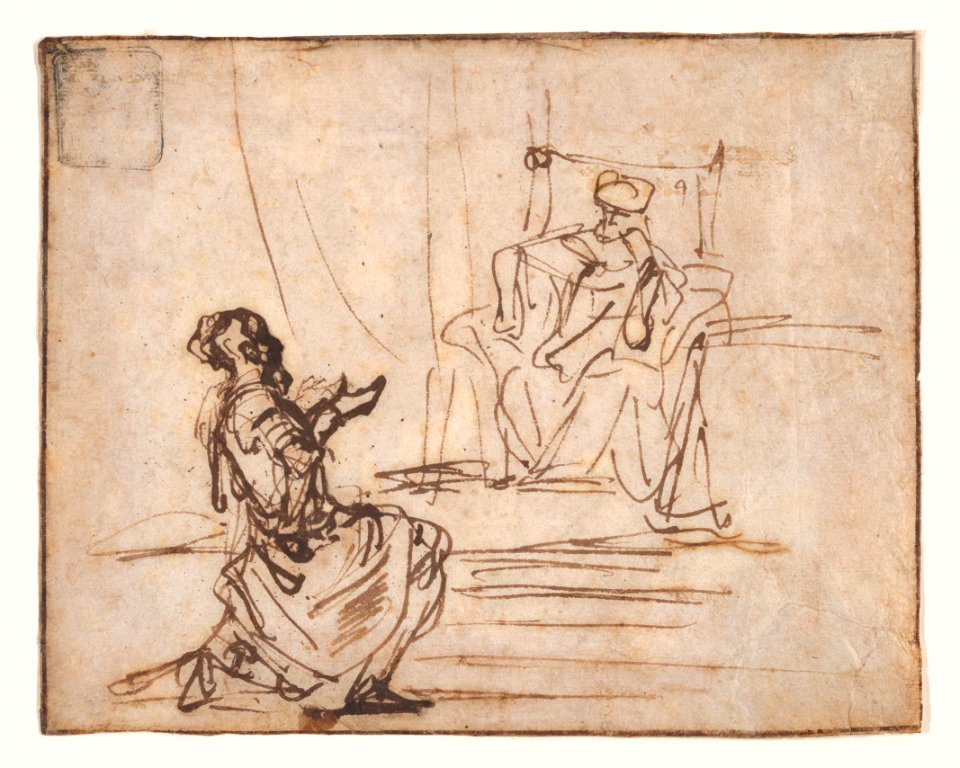 Uriah before King David MET DP870148