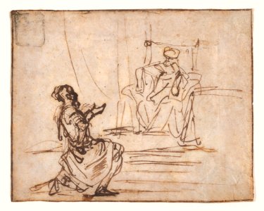 Uriah before King David MET DP870148