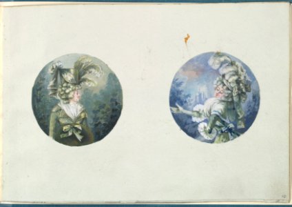 Two Costume Designs or Portrait Types MET DP825816