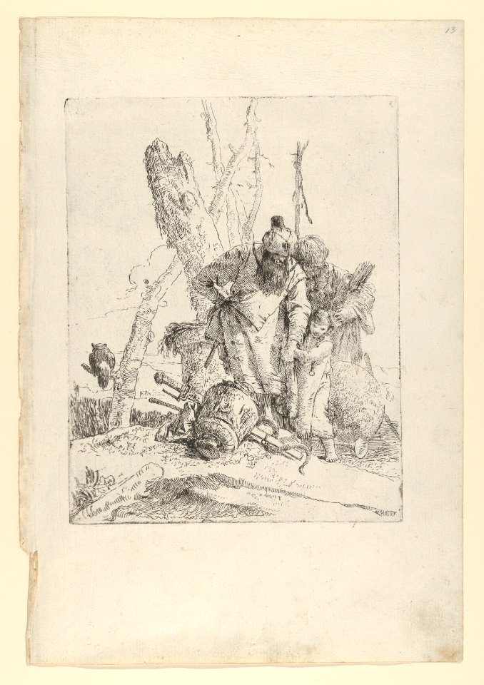 Two astrologers and a boy, from the Scherzi MET DP854169