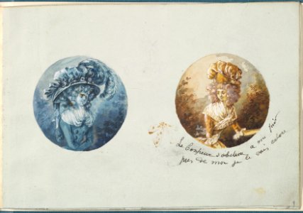 Two Costume Designs or Portrait Types MET DP825815