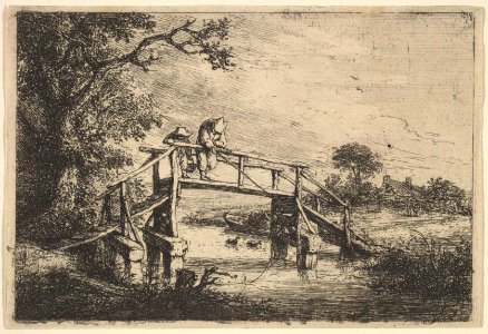 Two Anglers on a Bridge MET DP821849