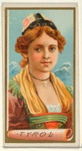 Tyrol, from the Types of All Nations series (N24) for Allen & Ginter Cigarettes MET DP836471