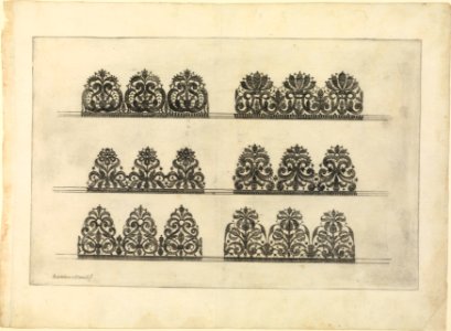 Vari disegni di merletti (page 1r) MET DP239158