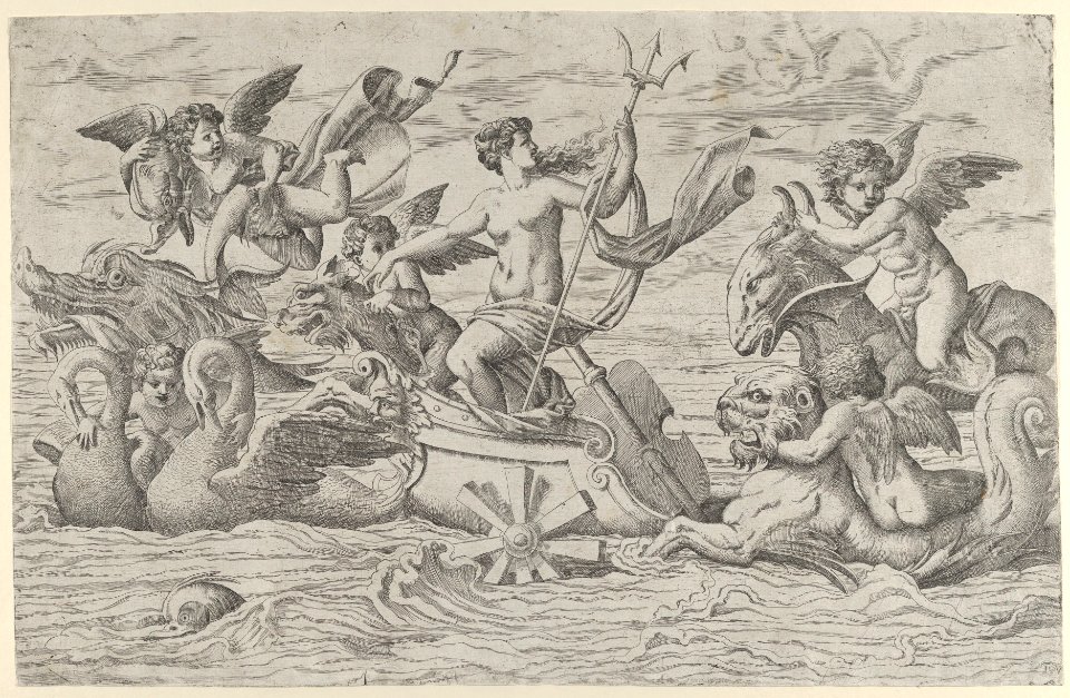 Venus in a Chariot drawn by Two Swans MET DP854649