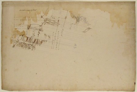 Unidentified, cornice, projection (recto) blank (verso) MET 68.769.26