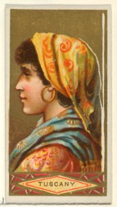 Tuscany, from the Types of All Nations series (N24) for Allen & Ginter Cigarettes MET DP836470