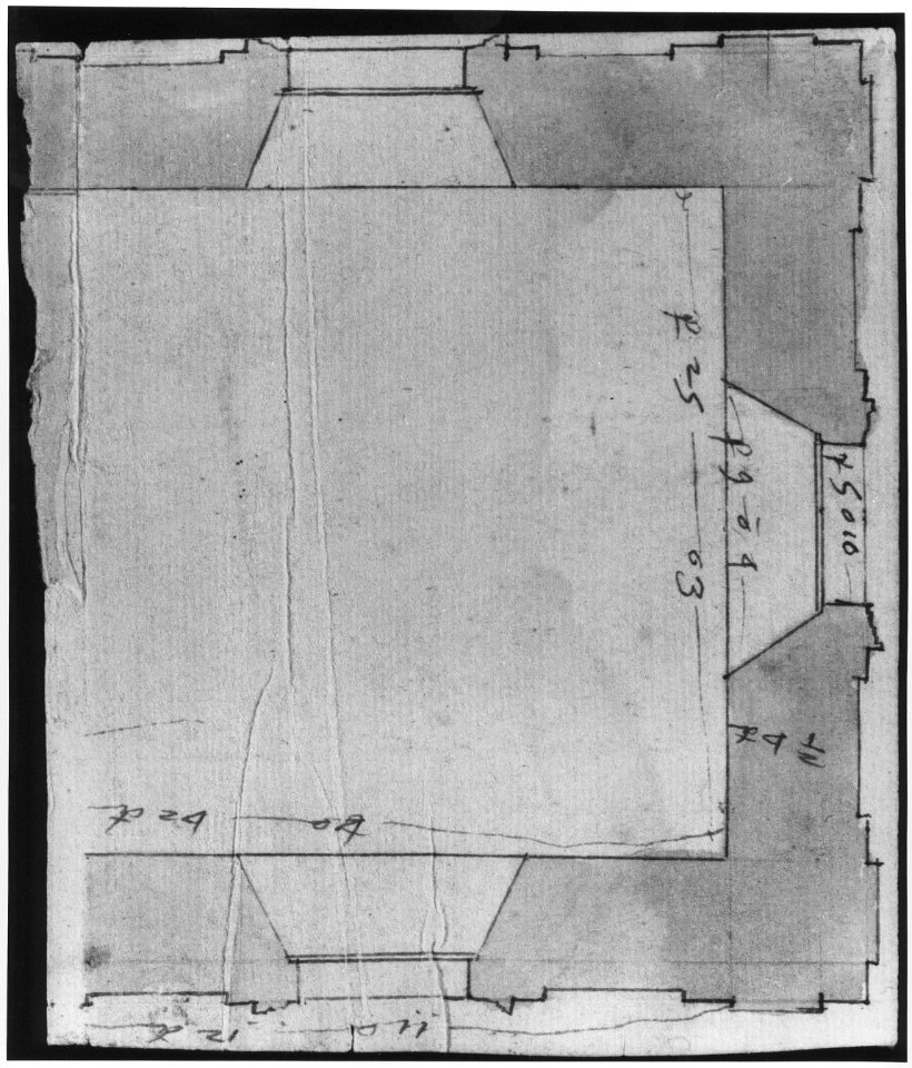 Unidentified, plan (recto) blank (verso) MET sf49 92 93r-MM43606