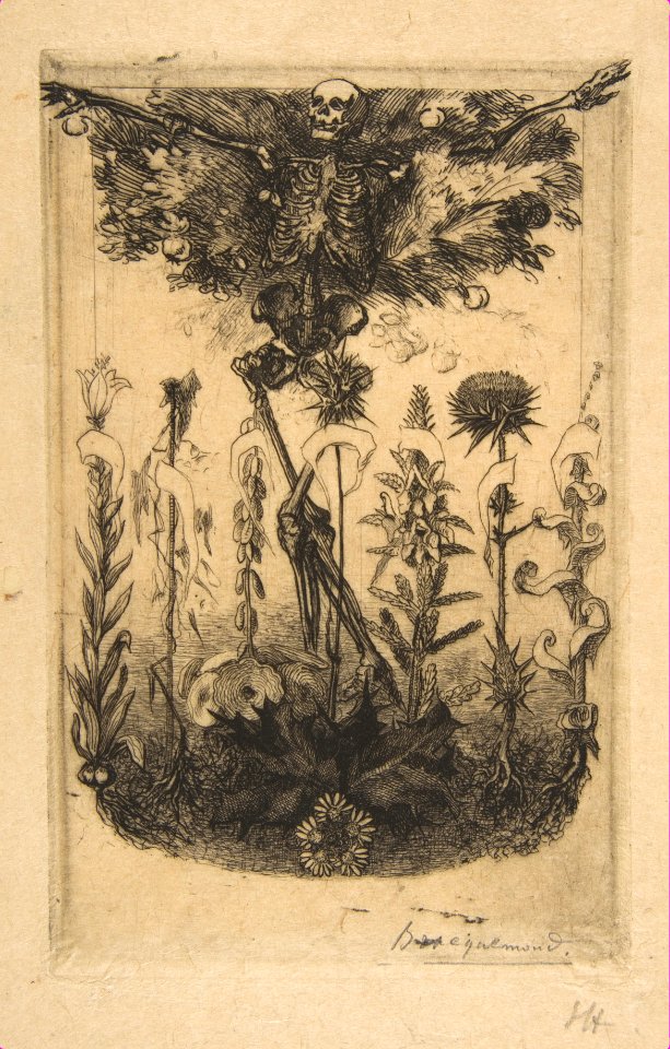 Unpublished frontispiece for Baudelaire's Les Fleurs du Mal MET DP814149