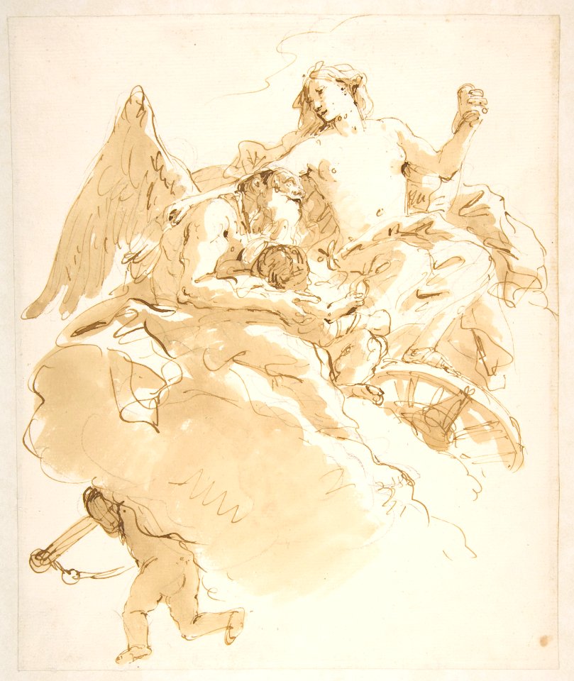 Venus Entrusting an Infant to Time MET DP811871