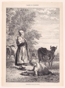 Vaches et Vachères; from Magasin Pittoresque Met DP888867