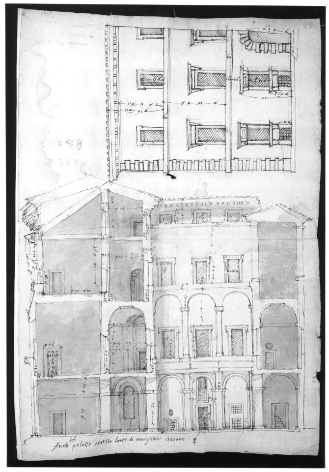 S. Maria in Domnica, portico, plan; details, profile (recto) blank