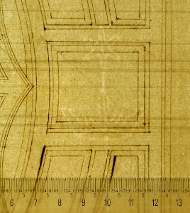 Unidentified, ceiling plan (recto) Pont du Gard, perspective elevation (verso) MET sf49 92 84-watermark