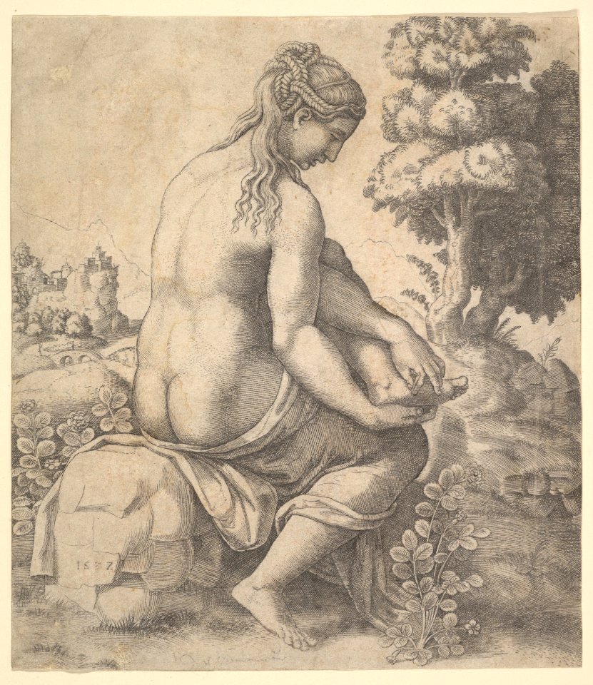 Venus removing a thorn from her foot MET DP824398