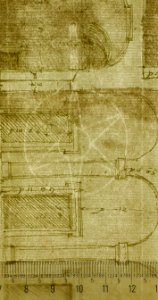 Unidentified Palace, section and half elevation (recto) blank (verso) MET sf49 92 46-watermark