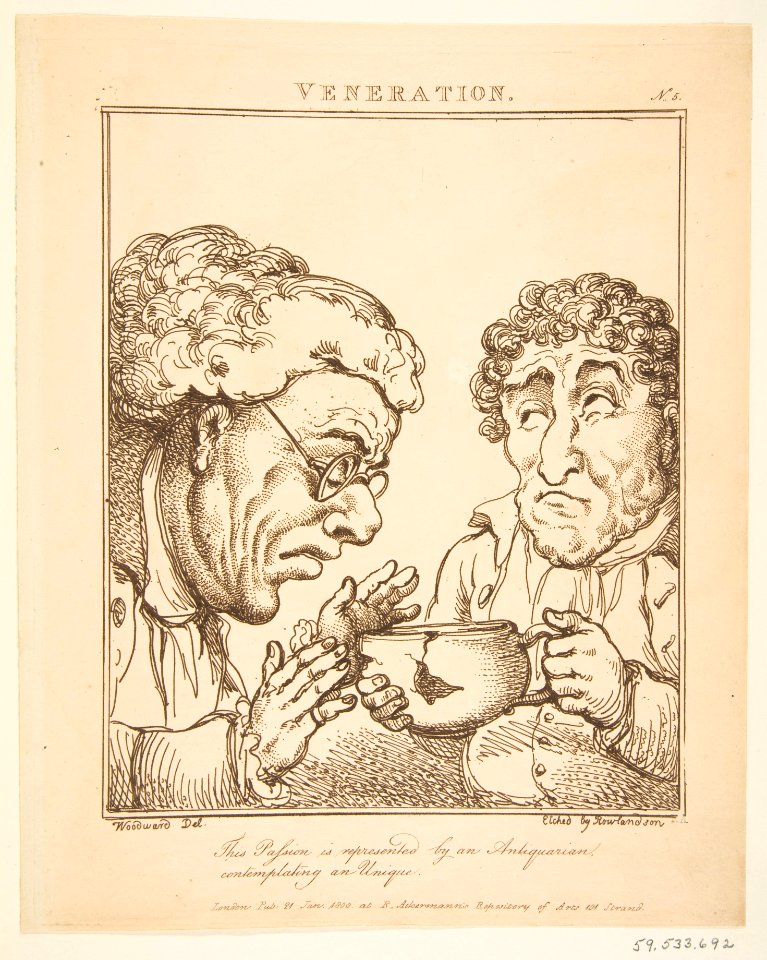 Veneration (Le Brun Travested, or Caricatures of the Passions) MET DP817211