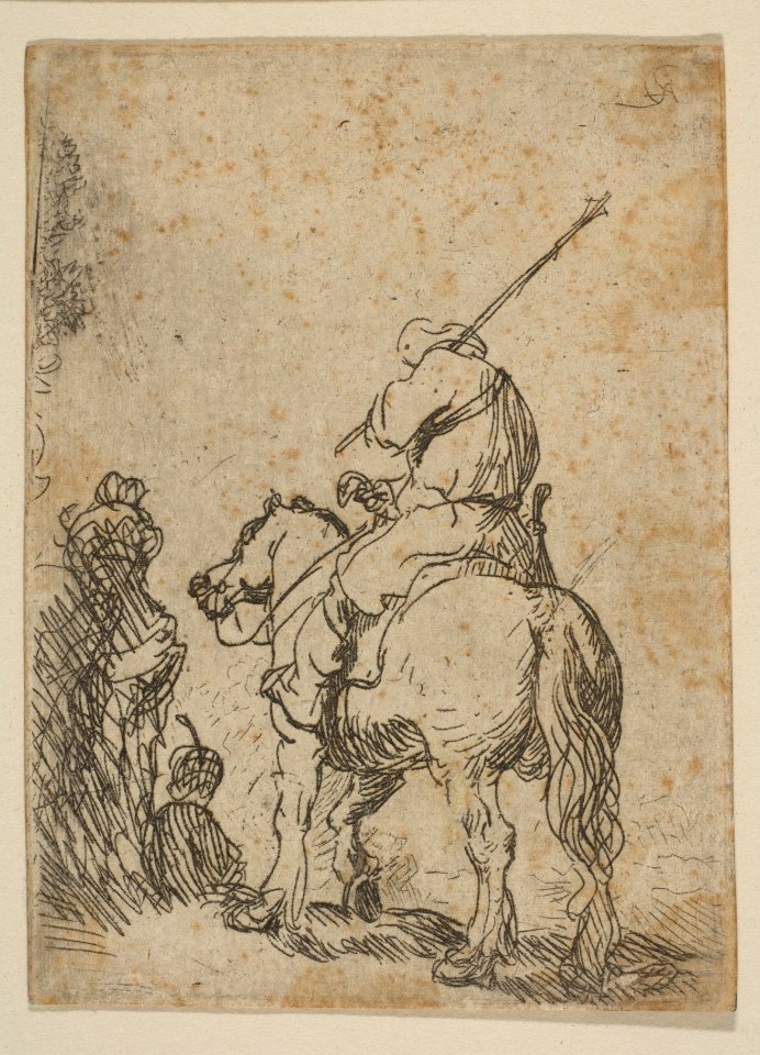 Turbaned Soldier on Horseback MET DP814401