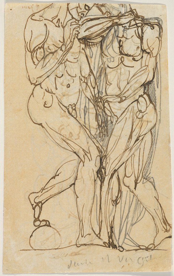 Ugolino and his Sons (recto); Anatomical Studies (verso) MET DP830534
