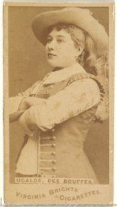 Ugalde, Des Bouffes, from the Actors and Actresses series (N45, Type 1) for Virginia Brights Cigarettes MET DP829432