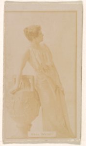 Vera Wilson, from the Actresses series (N245) issued by Kinney Brothers to promote Sweet Caporal Cigarettes MET DP859886