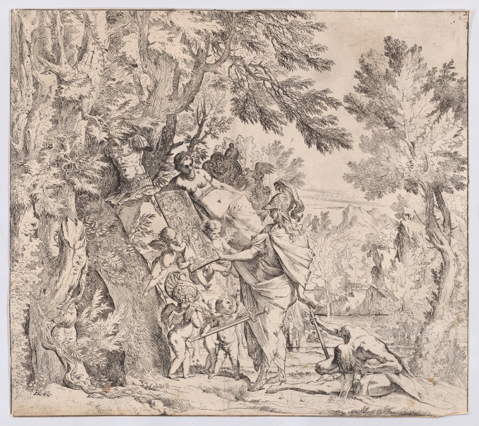 Venus giving arms to Aeneas Met DP888798