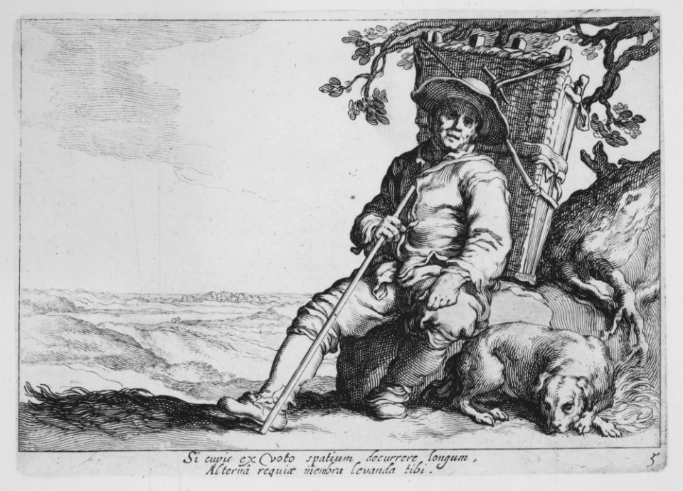 Traveler with Dog, from the series Sixteen Peasant Subjects MET MM91805