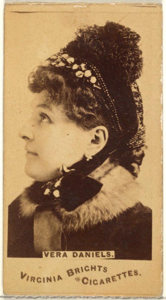 Vera Daniels, from the Actors and Actresses series (N45, Type 1) for Virginia Brights Cigarettes MET DP829412