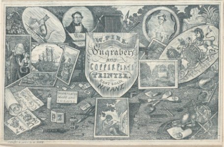 Trade Card for W. Pink, Engraver and Printer Met DP885082