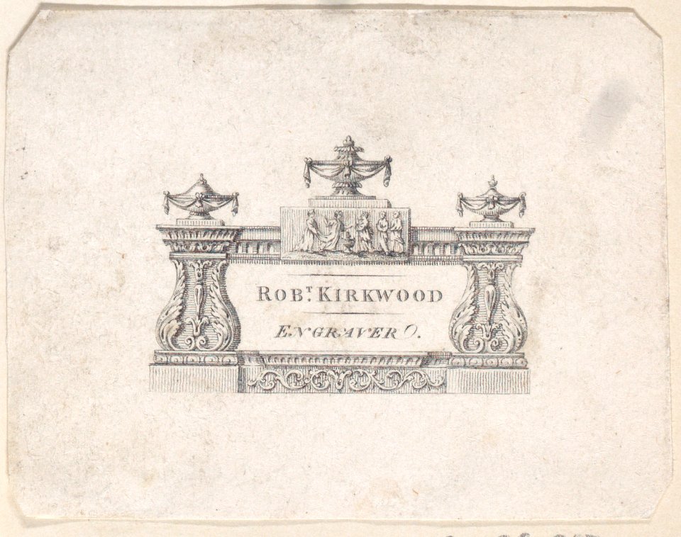 Trade Card for Rob Kirkwood, Engraver Met DP885023