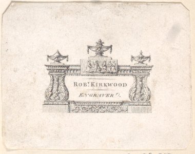 Trade Card for Rob Kirkwood, Engraver Met DP885023