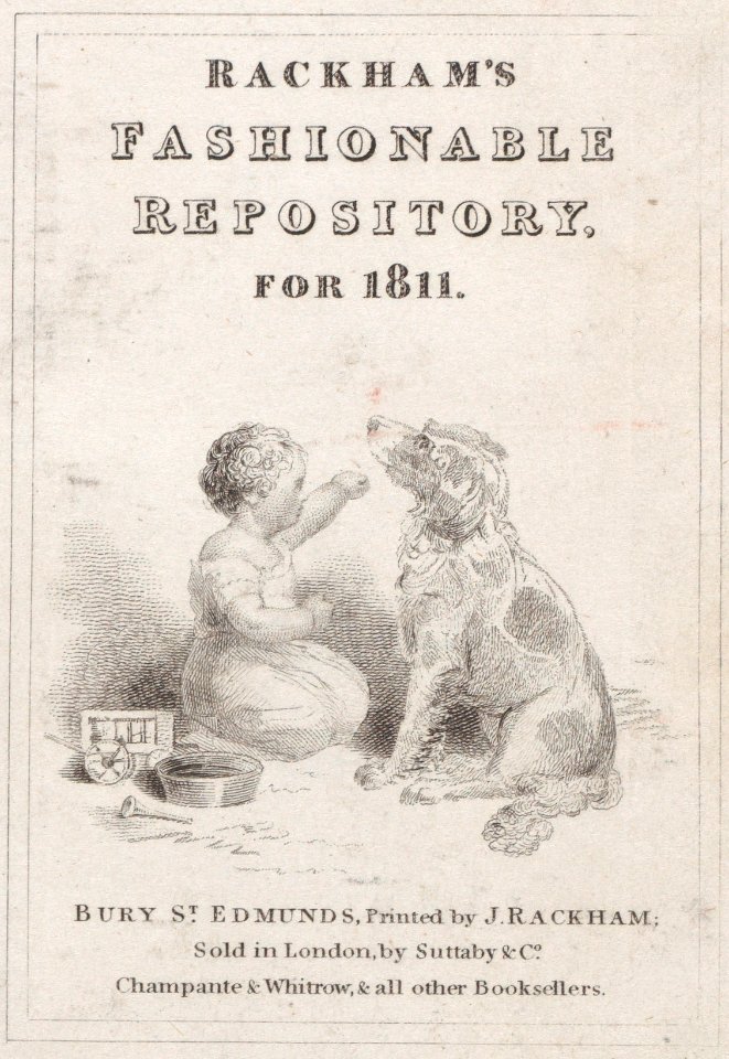 Trade Card for Rackham's Fashionable Repository, for 1811 Met DP885325