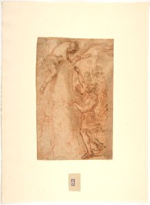 Two Warriors, One Standing, The Other Clinging to a Tree MET DP811547