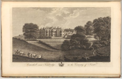 Tunbridge Castle in the County of Kent, from Edward Hasted's, The History and Topographical Survey of the County of Kent, vols. 1-3 MET DP-12696-062