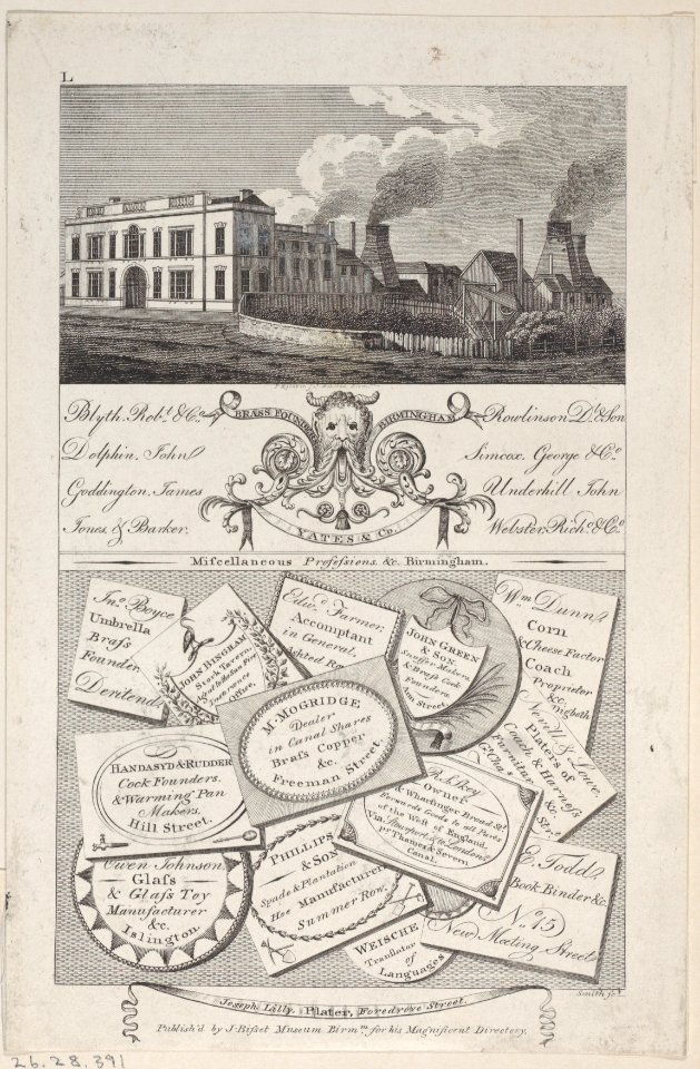 Trade Card for Brass Founders, Birmingham Met DP885332