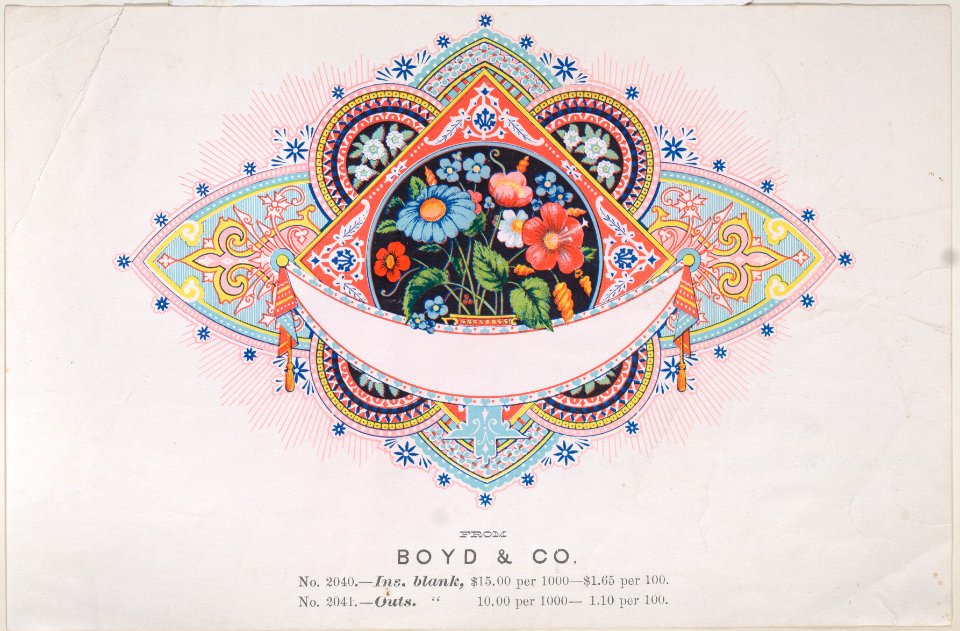 Trade Card for Boyd & Co., Printer Met DP885027